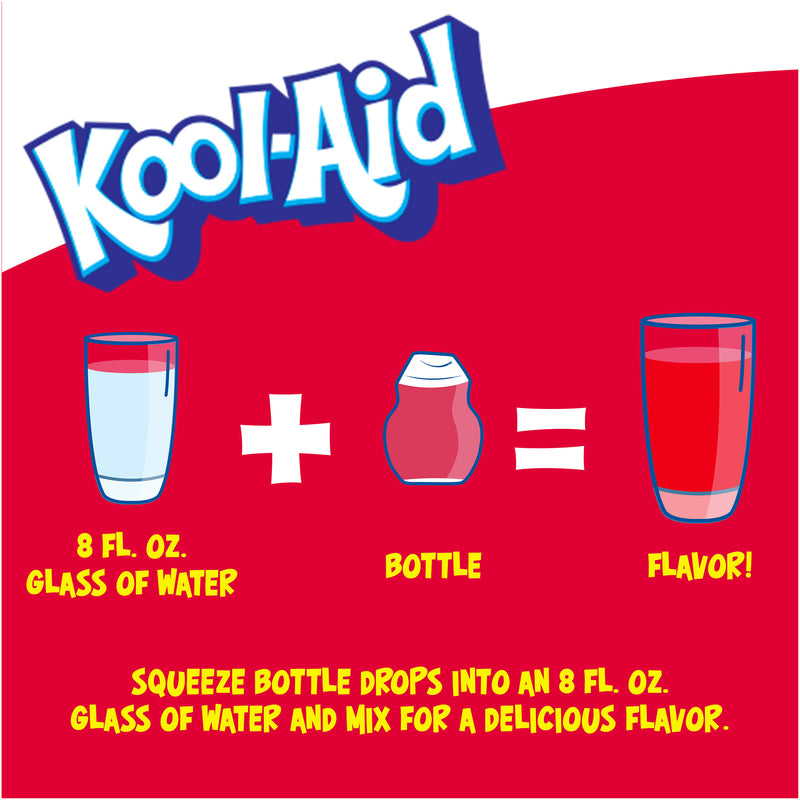 Kool-Aid Cherry Liquid Drink Mix, Caffeine Free, 1.62 fl oz Bottle (Pack-4) - Trustables