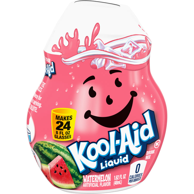 Kool-Aid Watermelon Liquid Drink Mix, 1.62 fl oz Bottle (Pack-4) - Trustables