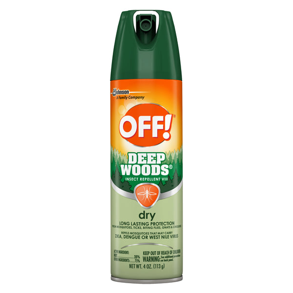 OFF! Deep Woods Insect Repellent VIII Dry, 4 oz, 1 ct - Trustables