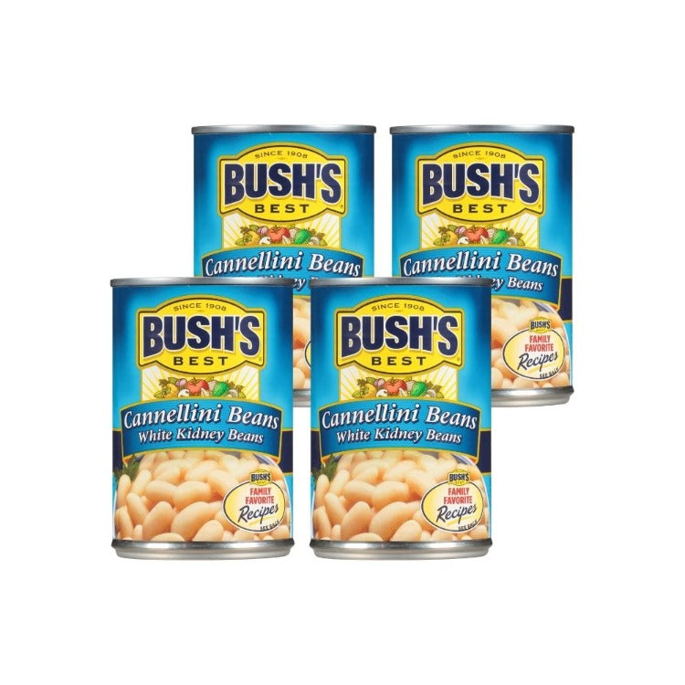 BUSH'S BEST Cannellini Beans 4 count, bush's best white kidney bean 4 count