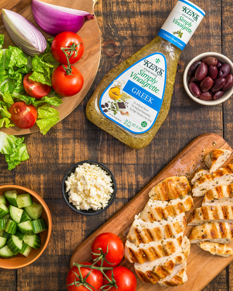 Ken's Steak House Simply Vinaigrette Greek Dressing, 16 Ounce Ken's Steak House Simply Vinaigrette Greek Dressing, 16 Ounce