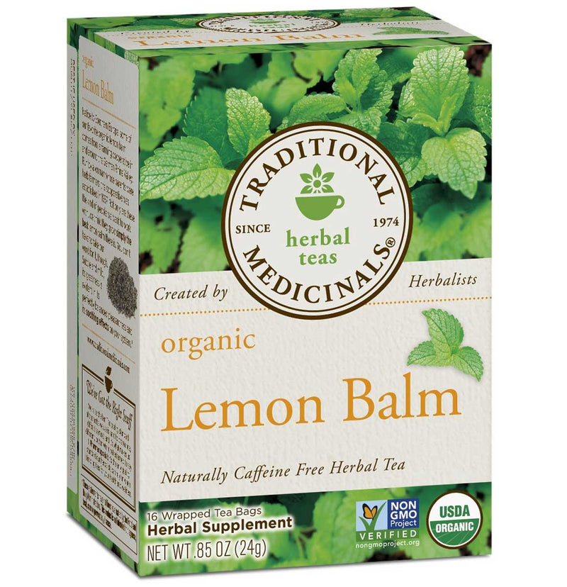 Traditional Medicinals Organic Lemon Balm Herbal Tea, 16 Tea Bags - Trustables