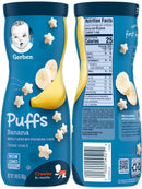 Gerber Puffs Variety Pack, 1 Banana, 1 Vanilla, 1 Blueberry, 3 CT - Trustables