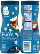 Gerber Puffs Variety Pack, 1 Strawberry Apple, 1 Blueberry, 1 Apple Cinnamon, 3 CT - Trustables