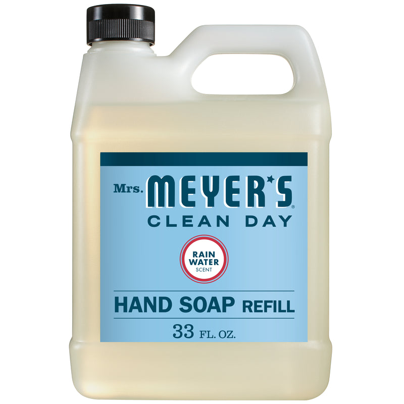 Mrs. Meyer's Clean Day RainWater Scented Liquid Hand Soap Refill, 33oz bottle - Trustables