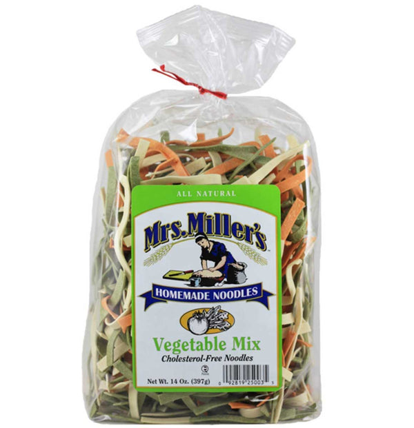 Mrs. Miller's Vegetable Mix Noodles, 14 OZ - Trustables