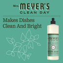 Mrs. Meyer's Clean Day Liquid Dish Soap Bottle, Basil Scent, 16 fl oz - Trustables