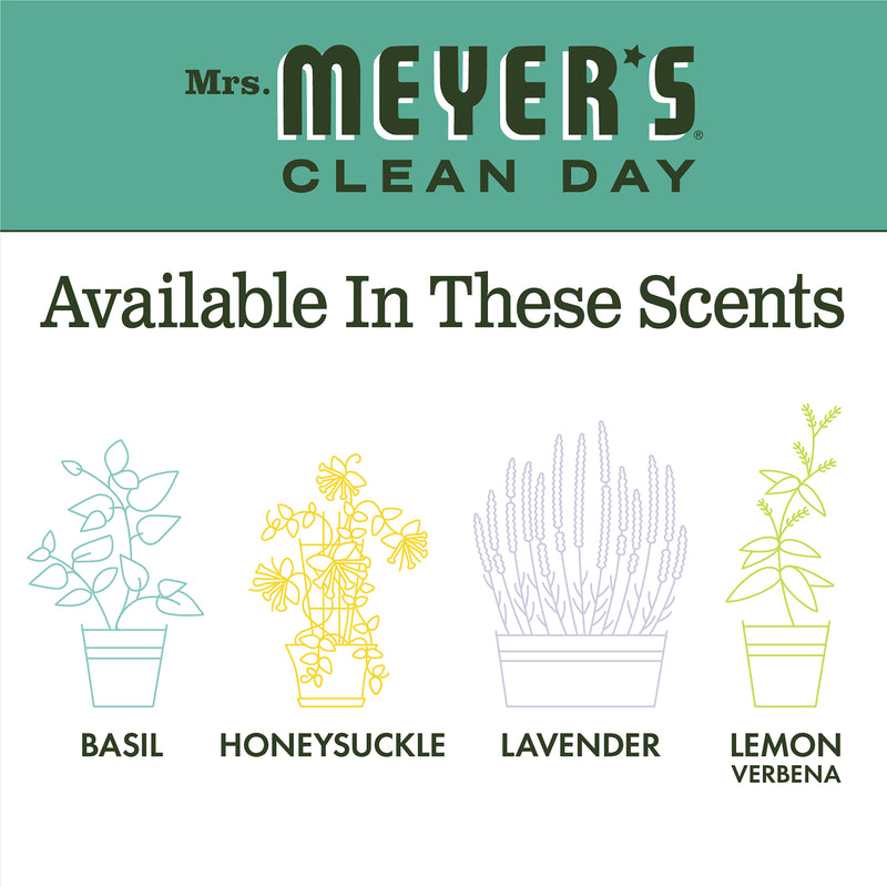 Mrs. Meyer's Clean Day Liquid Fabric Softener Bottle, Basil Scent, 32 fl oz