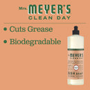 Mrs. Meyer's Clean Day Dish Soap, Geranium, 16 ounce bottle - Trustables