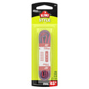 KIWI Neon Pink Shoelaces With Bright Blue Trim 45 Inches, 1 Pair - Trustables