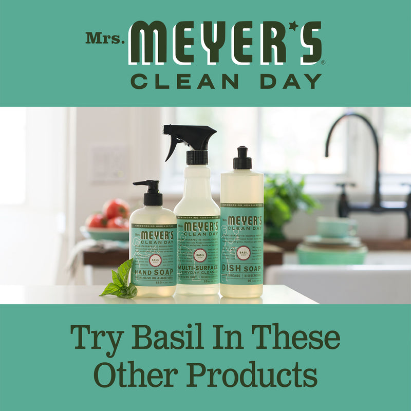 Mrs. Meyer's Clean Day Multi-Surface Everyday Cleaner Bottle, Basil Scent, 16 fl oz - Trustables