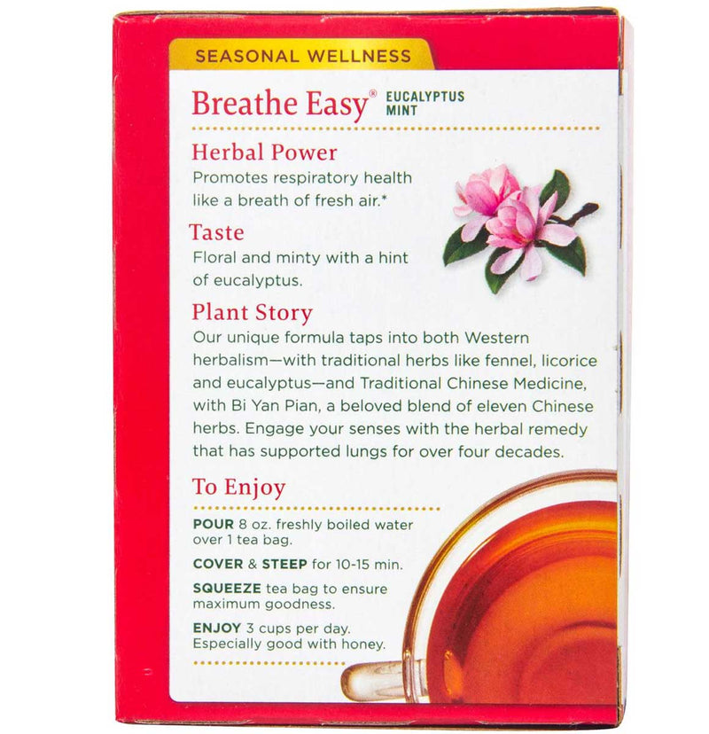 Traditional Medicinals Organic Breathe Easy Seasonal Tea, 16 Tea Bags - Trustables