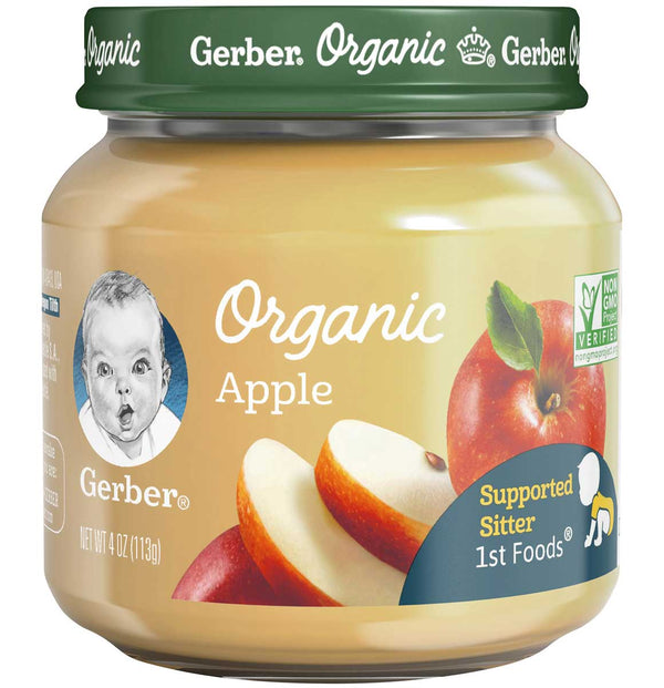 Gerber 1st Foods, Organic Apple, 4 OZ - Trustables