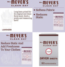 Mrs. Meyer's Clean Day Dryer Sheets, Lavender Scent, 80 ct - Trustables