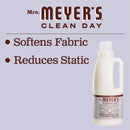 Mrs. Meyer's Clean Day Liquid Fabric Softener Bottle, Lavender Scent, 32 fl oz - Trustables