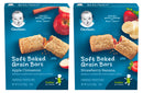 Gerber Soft Baked Grain Bars Variety Pack, 1 Apple Cinnamon, 1 Strawberry Banana, 2 CT - Trustables
