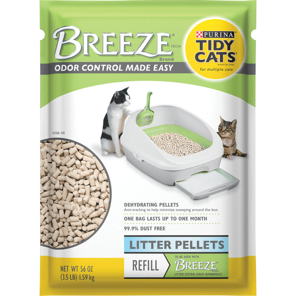 Tidy Cats Breeze Cat Litter Pellets Refill, 3.5 LB - Trustables
