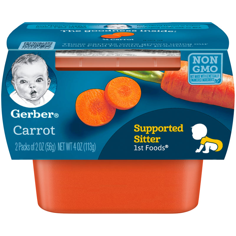 Gerber 1st Foods, Carrot, 4 OZ - Trustables