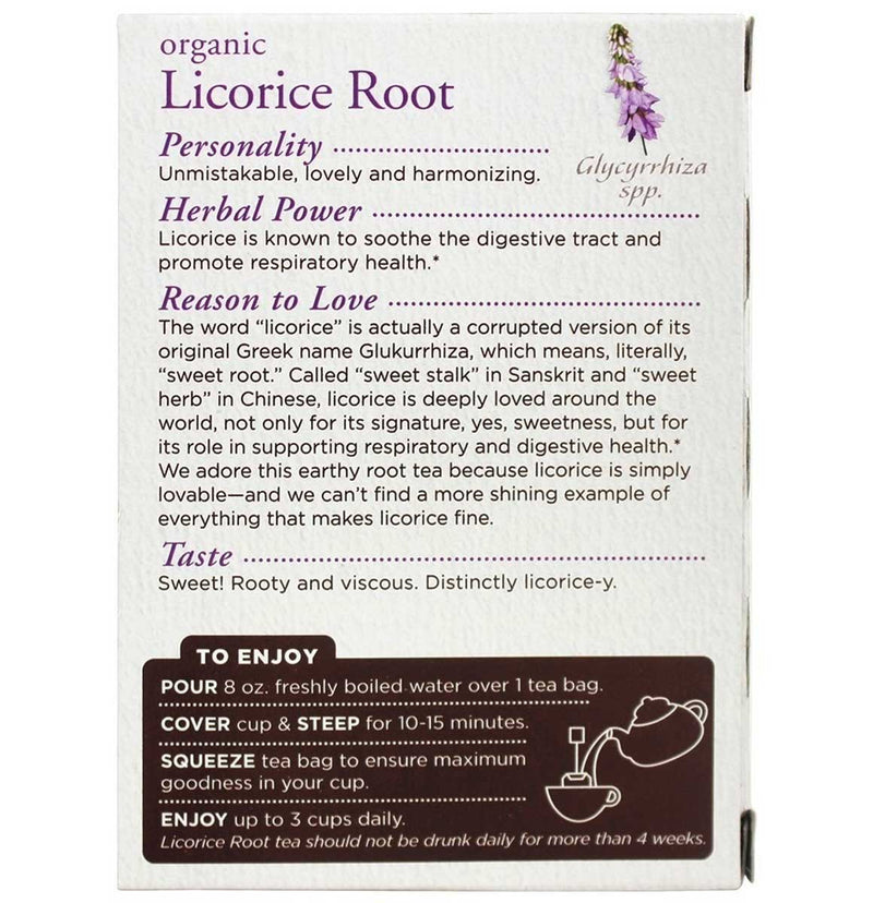 Traditional Medicinals Organic Licorice Root Tea, 16 Tea Bags - Trustables