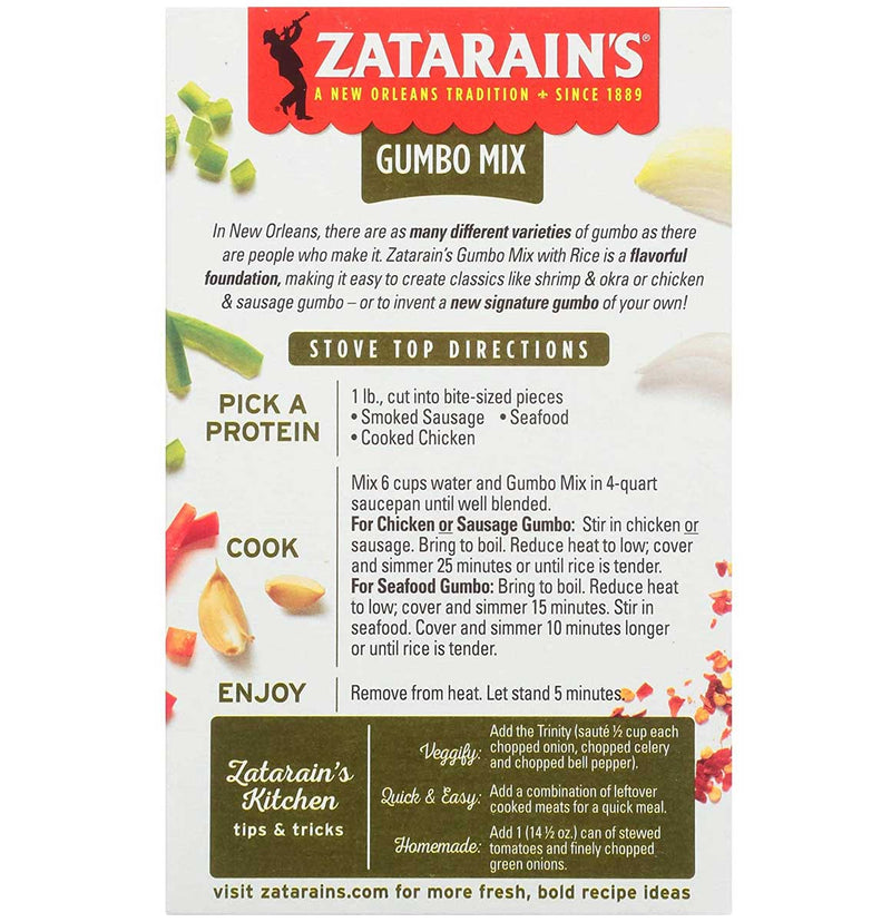 Zatarain's Gumbo Mix, 7 OZ - Trustables