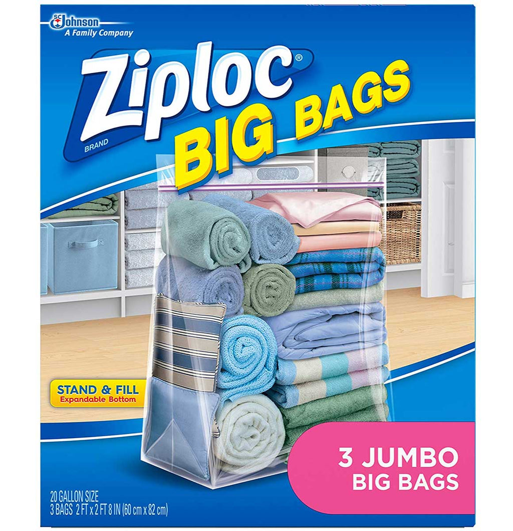 Ziploc Slider Storage Bags Gallon 60 Count (Pack of 2)