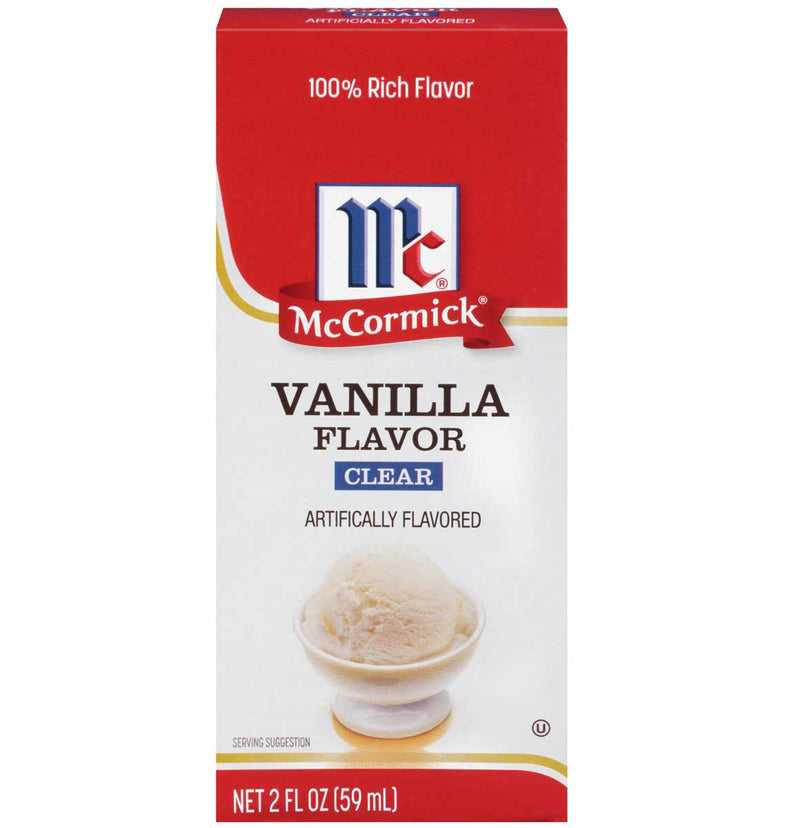 McCormick Vanilla, Clear Flavor, Artificially Flavored, 2 OZ - Trustables