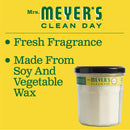 Mrs. Meyer's Clean Day Scented Soy Candle, Honeysuckle Scent, 7.2 ounce candle - Trustables