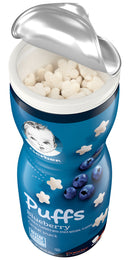 Gerber Puffs Cereal Snacks, Blueberry, 1.48 OZ - Trustables