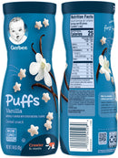 Gerber Puffs Variety Pack, 1 Banana, 1 Vanilla, 1 Blueberry, 3 CT - Trustables