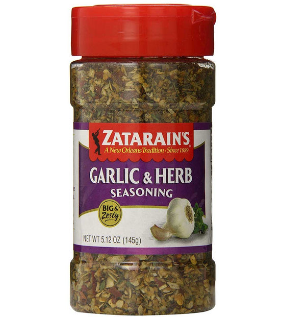 Zatarain's Big & Zesty Spice Blend Garlic & Herb, 5.12 OZ - Trustables
