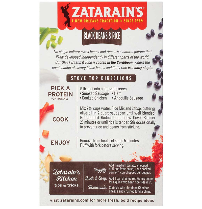 Zatarain's Black Beans & Rice - 7 oz