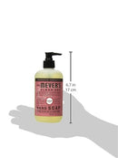 Mrs. Meyer's Clean Day Liquid Hand Soap Bottle, Rosemary Scent, 12.5 fl oz - Trustables