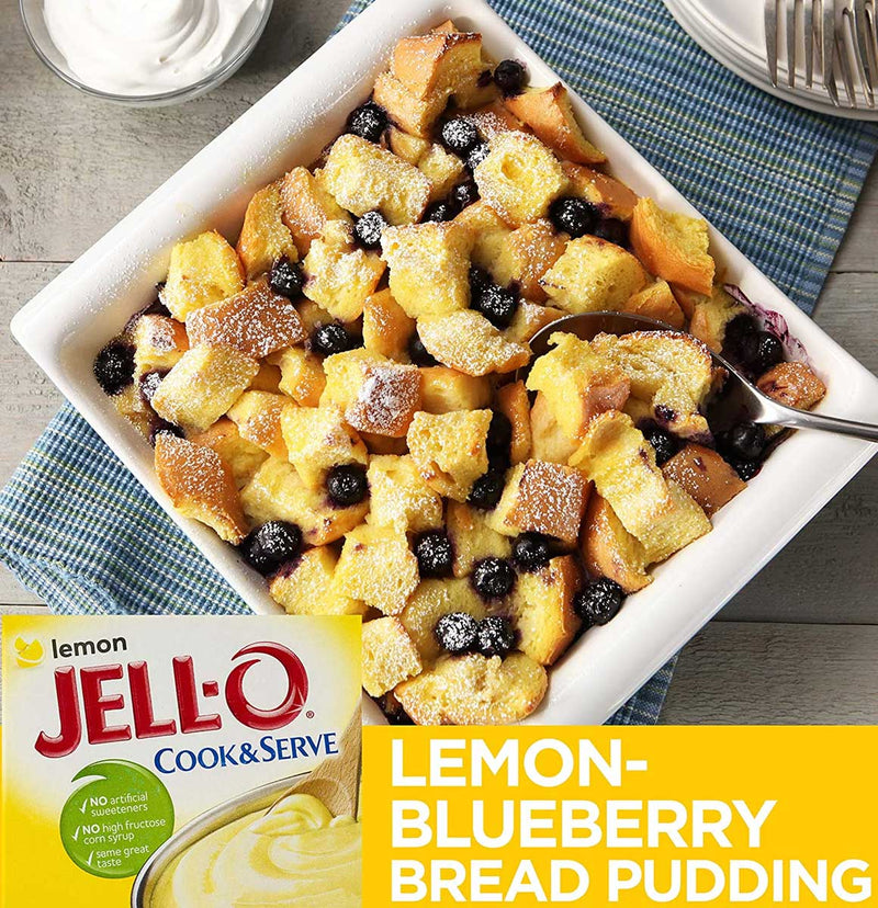 Jell-O Lemon Pudding Dessert, 2.9 OZ - Trustables