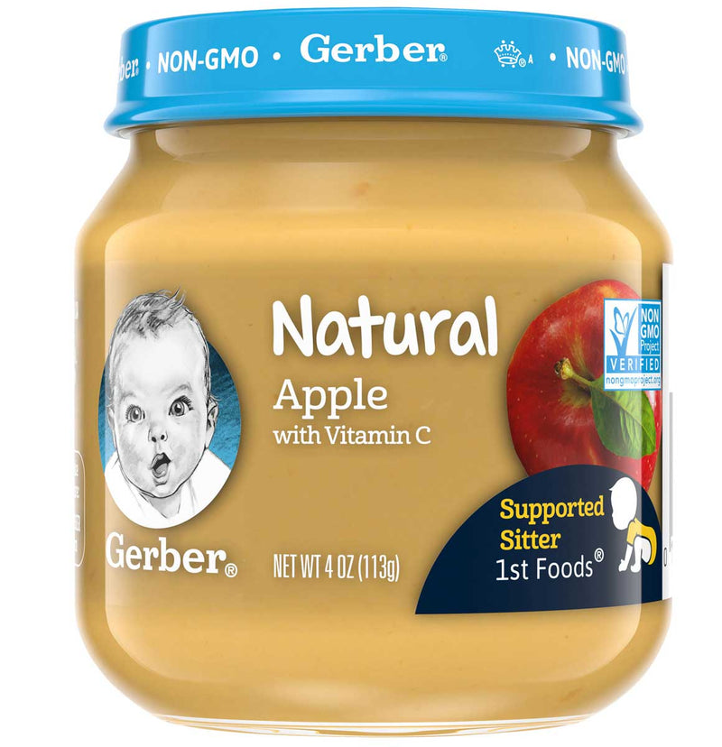 Gerber 1st Foods, Natural Apple, 4 OZ - Trustables