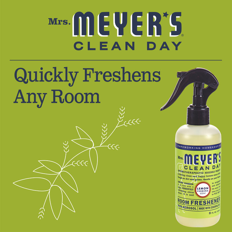 Mrs. Meyer's Clean Day Room Freshener Spray Bottle, Lemon Verbena Scent, 8 fl oz - Trustables