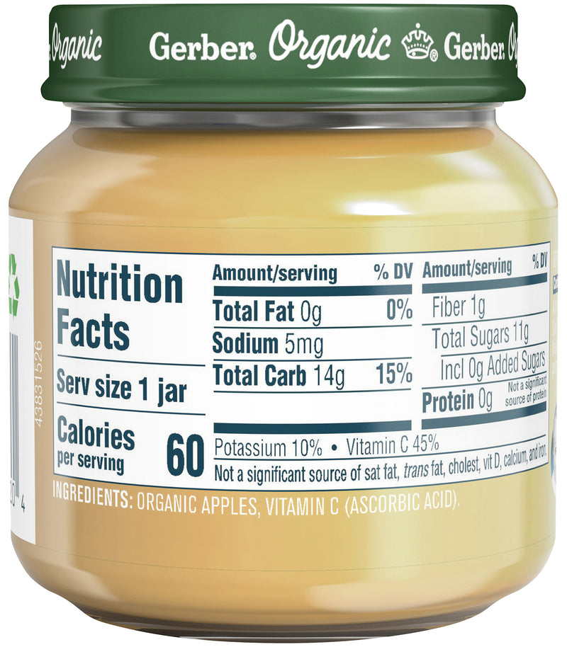 Gerber 1st Foods, Organic Apple, 4 OZ - Trustables