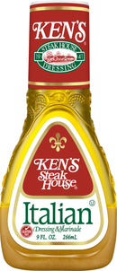 Ken's Steak House Italian Dressing & Marinade, 9 Ounce - Trustables