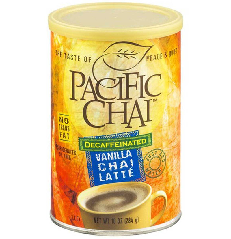 Pacific Chai Decaf Chai Latte, Vanilla, 10 OZ - Trustables
