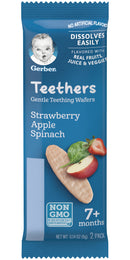 Gerber Teethers Gentle Teething Wafers, Strawberry Apple Spinach, 1.7 OZ - Trustables