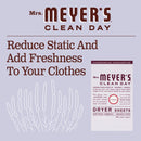 Mrs. Meyer's Clean Day Dryer Sheets, Lavender Scent, 80 ct - Trustables
