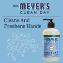 Mrs. Meyer's Clean Day Liquid Hand Soap Bottle, Bluebell Scent, 12.5 fl oz, 3 ct - Trustables