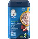 Gerber Baby Cereal Hearty Bits, Multigrain Cereal Banana Apple Strawberry, 8 OZ - Trustables