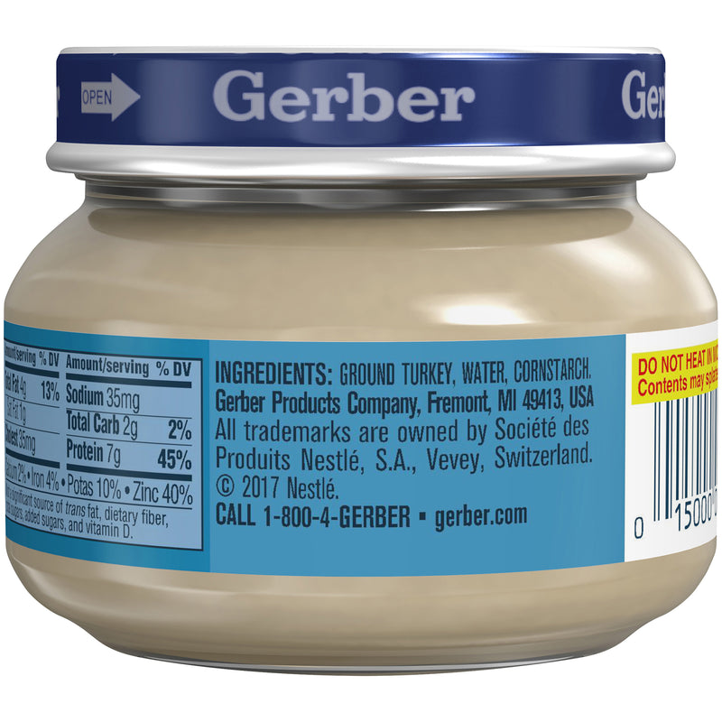 Gerber 2nd Foods Jar, Turkey & Gravy, 2.5 OZ - Trustables