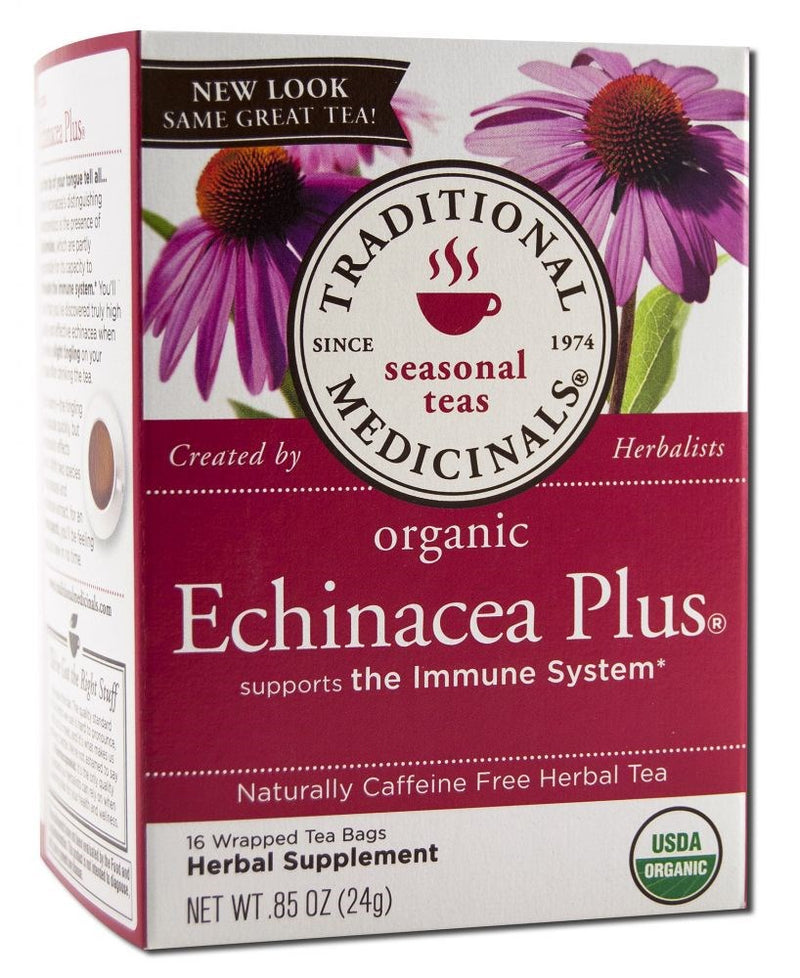 Traditional Medicinals Organic Echinacea Plus Seasonal Tea, 16 Tea Bags - Trustables