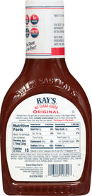 Sweet Baby Ray's No Sugar Added Barbecue Sauce, Original, 18.5 Ounce - Trustables