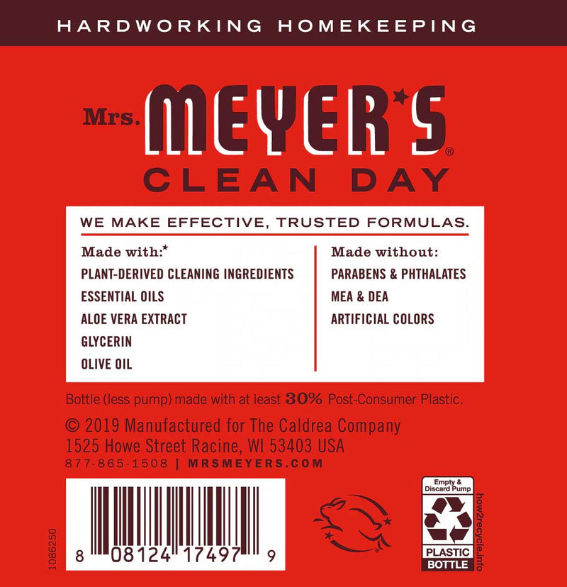 Mrs. Meyer's Clean Day Liquid Hand Soap, Radish Scent, 12.5 fl oz - Trustables