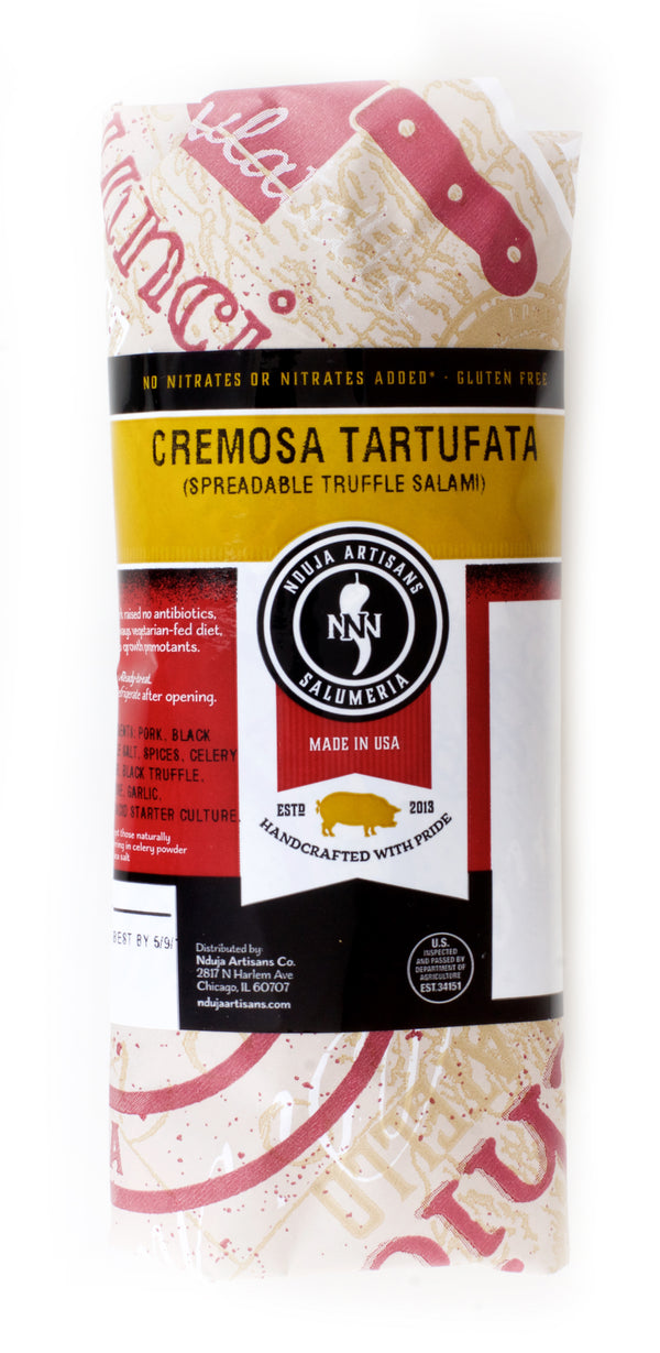 Nduja Artisans Cremosa Tartufata Spreadable Truffle Salami, 5.5 OZ - Trustables