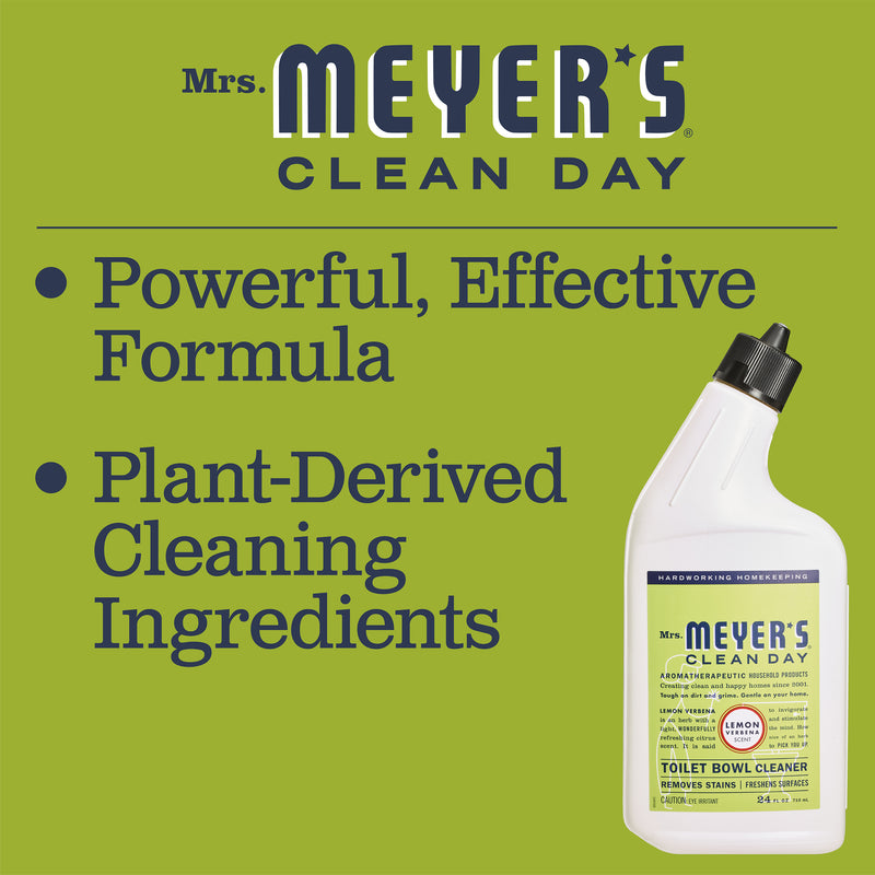 Mrs. Meyer's Clean Day Liquid Toilet Bowl Cleaner Bottle, Lemon Verbena Scent, 24 fl oz - Trustables
