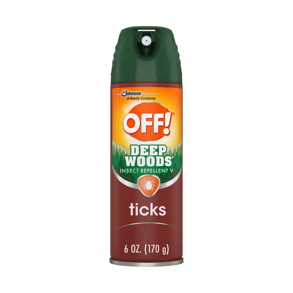 Off! Deep Woods Tick Repellent Aerosol, 6 OZ - Trustables