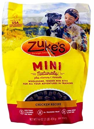 Zuke's Mini Naturals Training Dog Treats Chicken Recipe, 16 OZ - Trustables